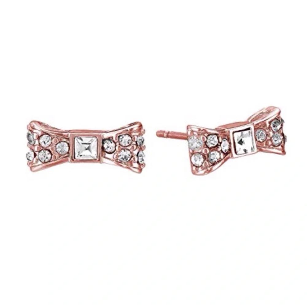 KATE SPADE • Rose Gold Ready Set Bow Earrings